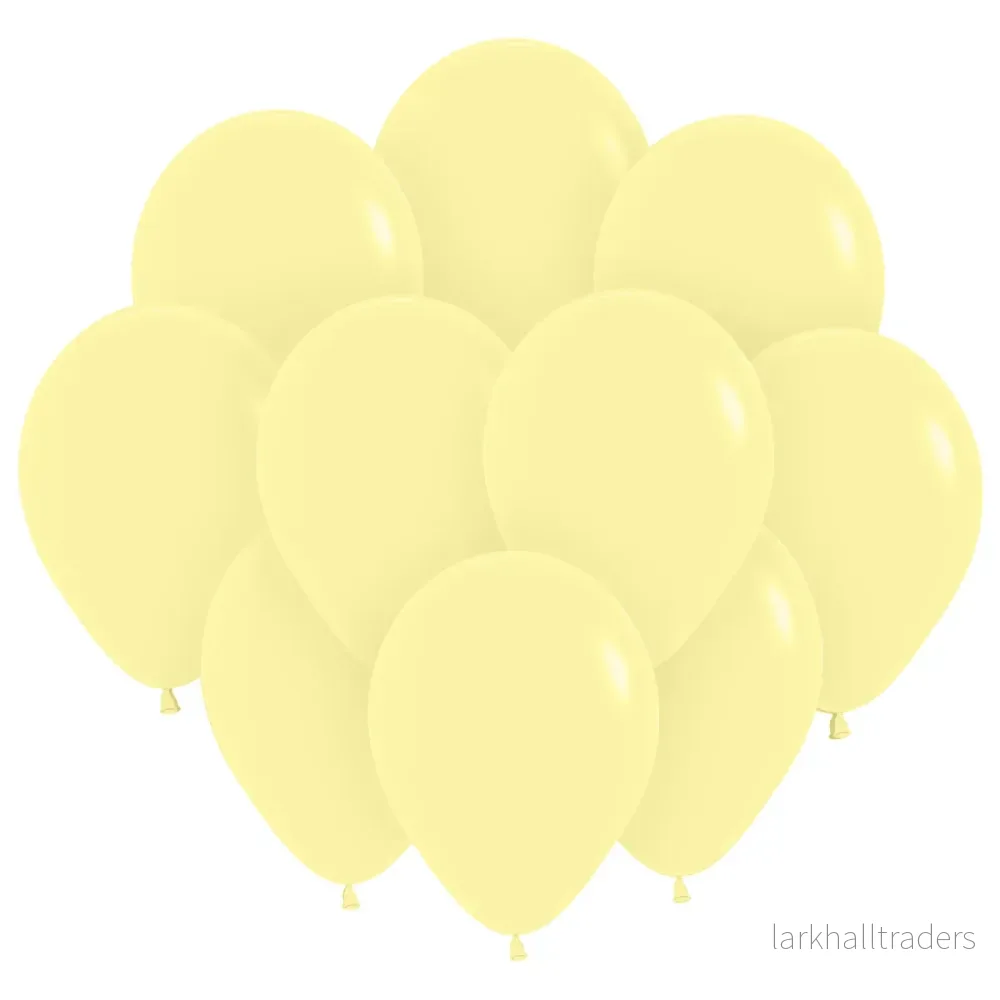 Ballonger, matta gul pastell 10 st Ballonger, matta gul pastell 10 st