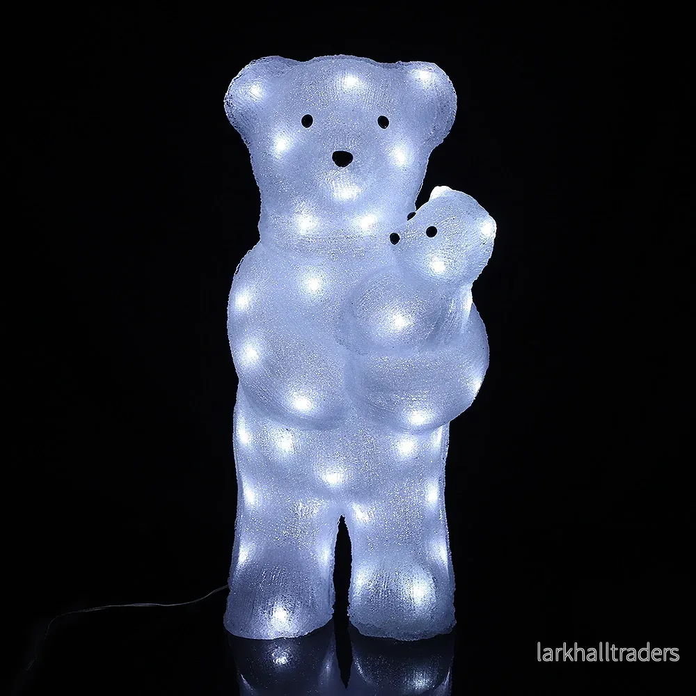 Akryl Isbjörn – Höjd 60 cm med LED-lampor – Akryl Isbjörn – Höjd 60 cm med LED-lampor –