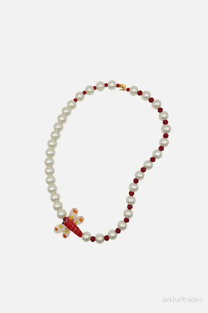 Lullaby & Pärlor och Röda Pärlor Halsband
