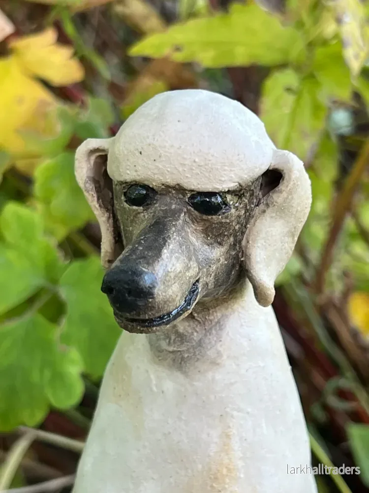Vit Pudel skulptur - Bild 2