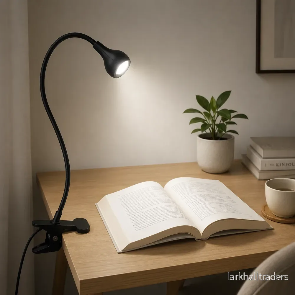 ClipNGlow – Flexibel 360° Skrivbordslampa med USB-ström och Klämfäste - Bild 2