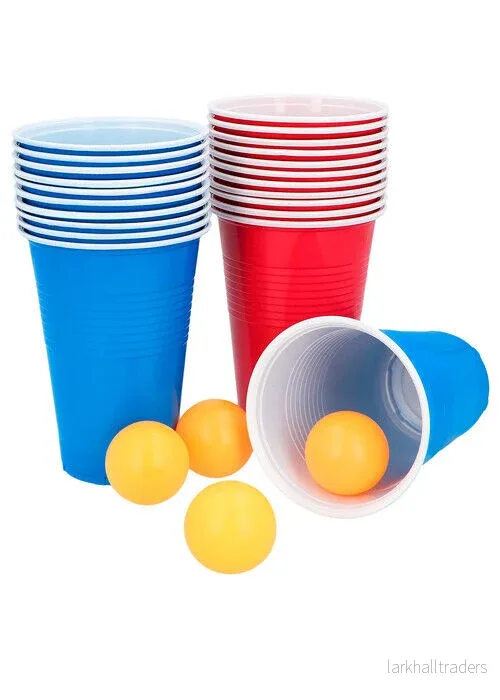 Partyspel, beer pong (22 muggar+ 4 bollar) Partyspel, beer pong (22 muggar+ 4 bollar)