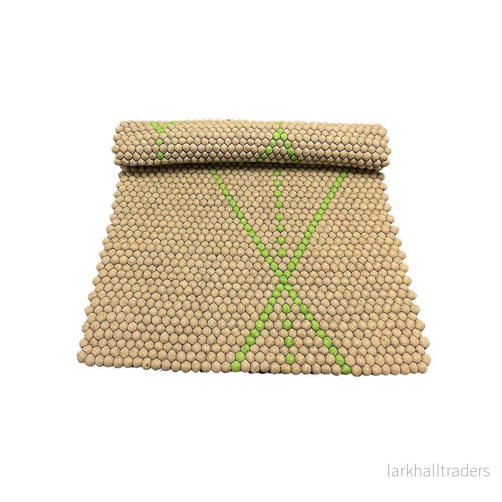 Matta i 100 % ren nepalesisk ull – grå – 100 x 75 cm Matta i 100 % ren nepalesisk ull – grå – 100 x 75 cm