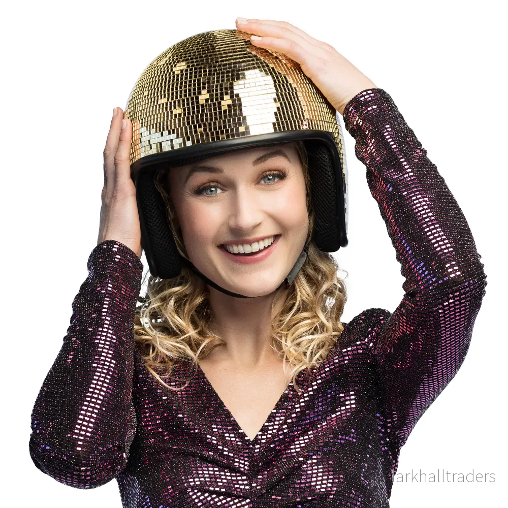 Discohjälm, guld - Bild 3