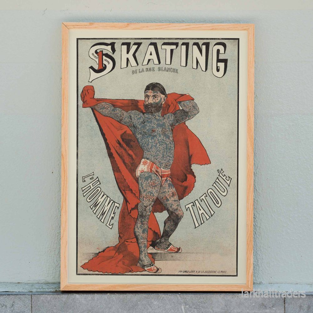Skating de la Rue Blanche Poster