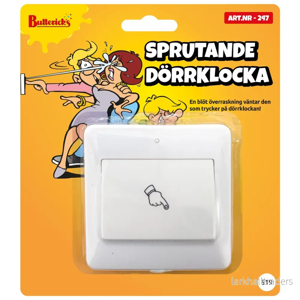 Sprutande dörrklocka