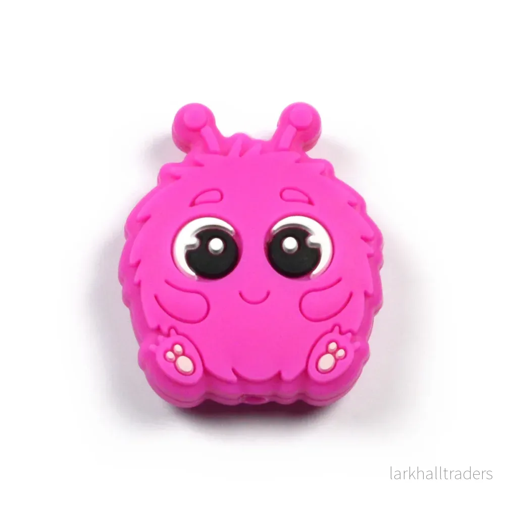 Motivpärla i silikon, little monster - Bild 3