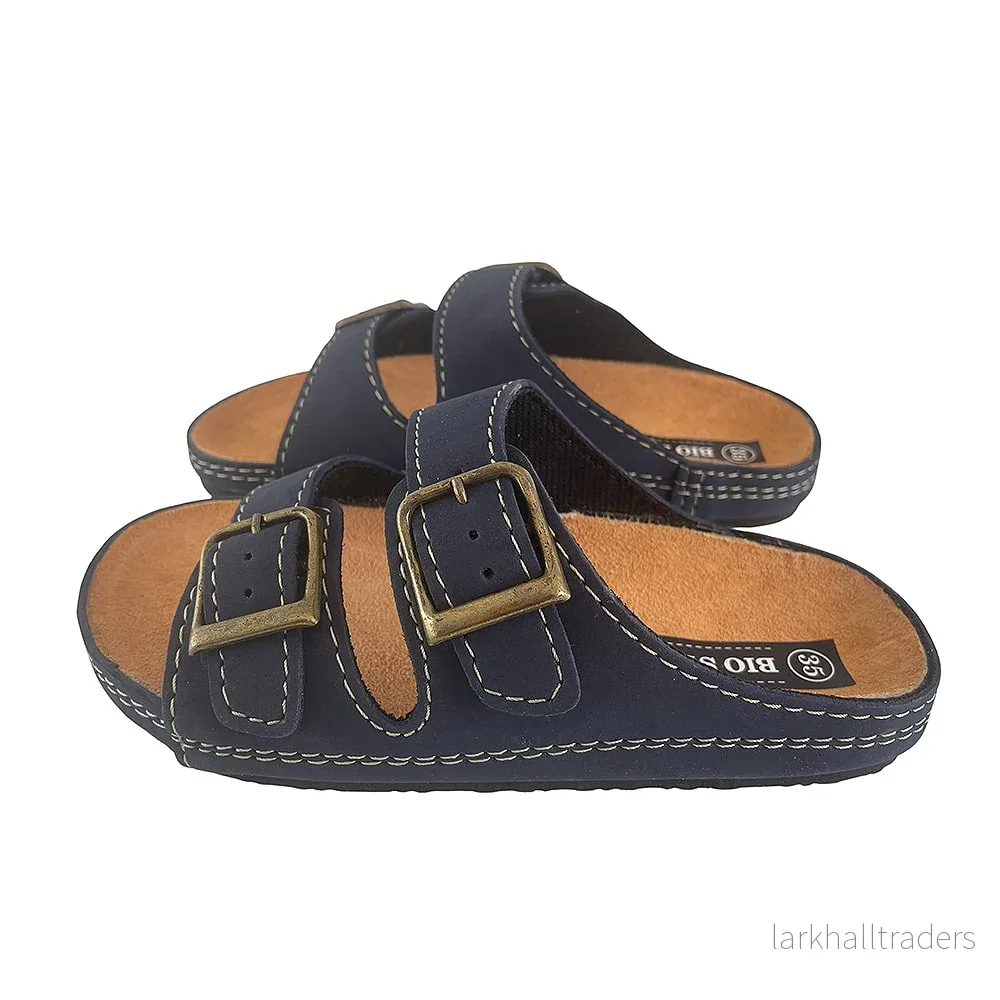 Sandaler för barn med remmar, modell Bio Style – brun eller marinblå Sandaler för barn med remmar, modell Bio Style – brun eller marinblå