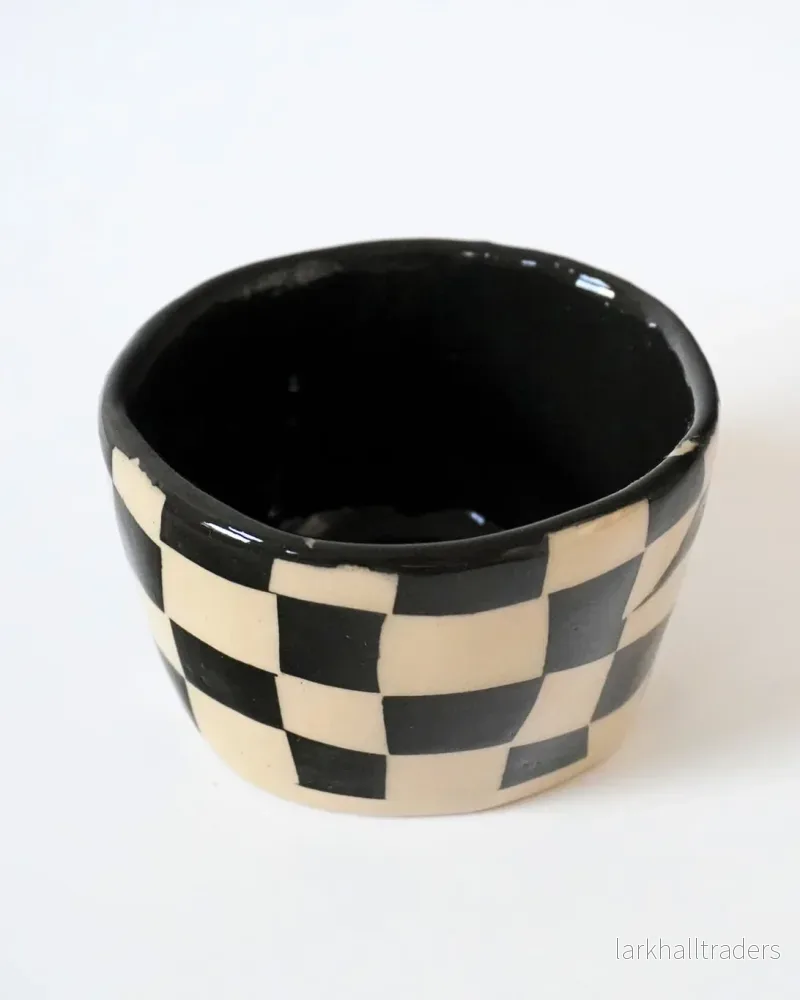 Schackrutig mugg