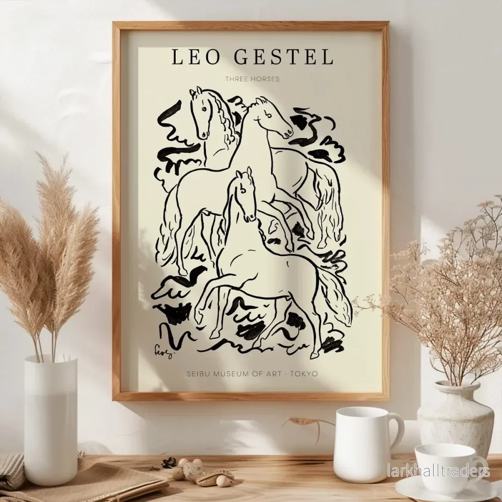 Tre hästar Poster - Bild 3
