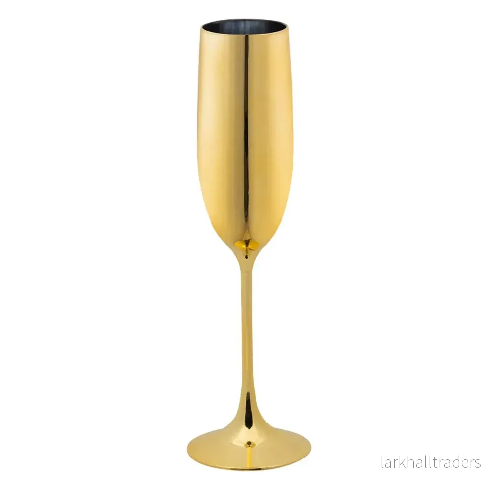 Champagneglas, guld 125 ml