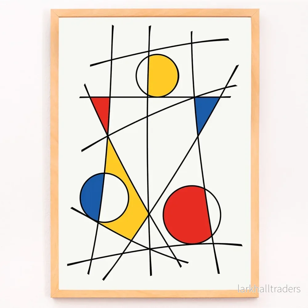 Geometriska linjer och färger 3 Poster - Bild 3