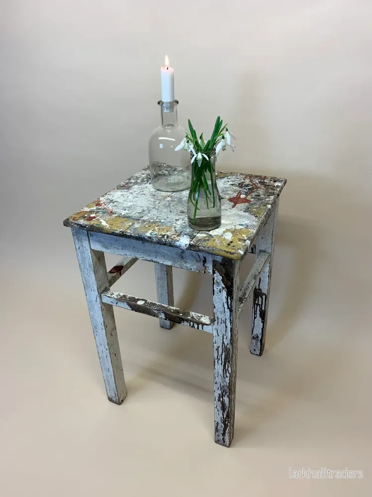 Liten pall med mycket vacker patina - Bild 2