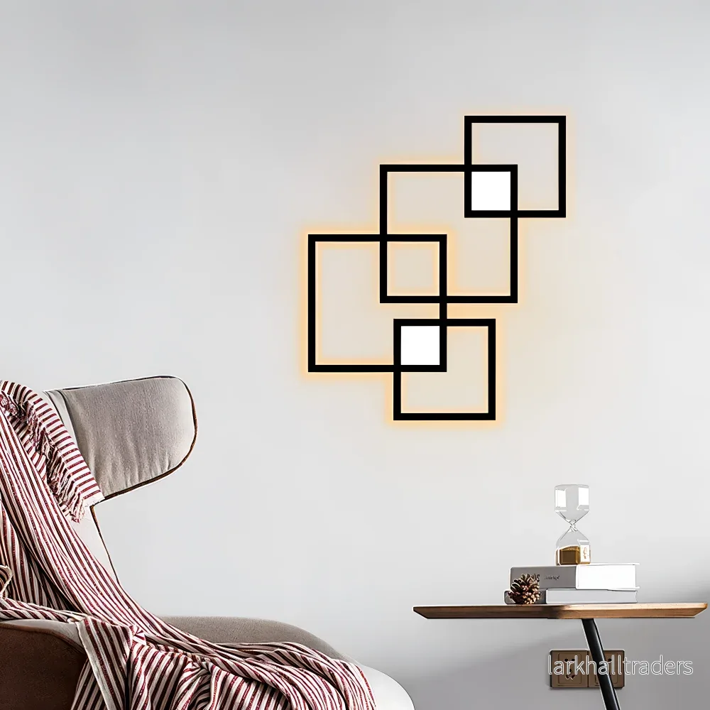LumoSquare – Fyrkantig Vägglampa i Metall med Dimbart LED-ljus och Fjärrkontroll LumoSquare – Fyrkantig Vägglampa i Metall med Dimbart LED-ljus och Fjärrkontroll