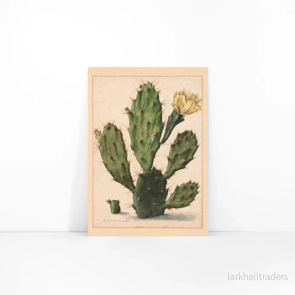 Blommande päronkaktus Poster - Bild 3
