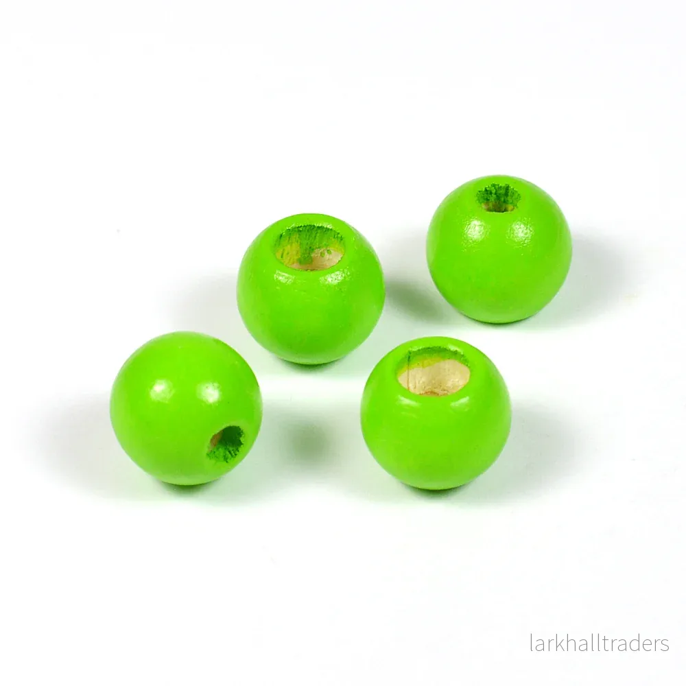Säkerhetspärlor, 10mm, ljusgrön, 6st Säkerhetspärlor, 10mm, ljusgrön, 6st