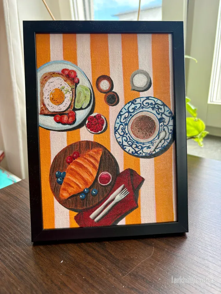 The Slow Morning — Original Akrylmålning - Bild 2