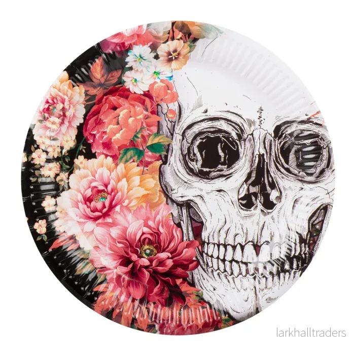 Tallrikar, Day of the dead 23 cm 10 st Tallrikar, Day of the dead 23 cm 10 st