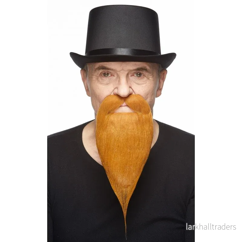 Mustasch med skägg, royal wizzard röd - Bild 2