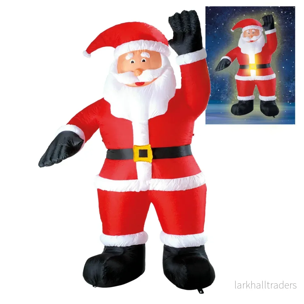 Uppblåsbar props, tomte 244 cm - Bild 2
