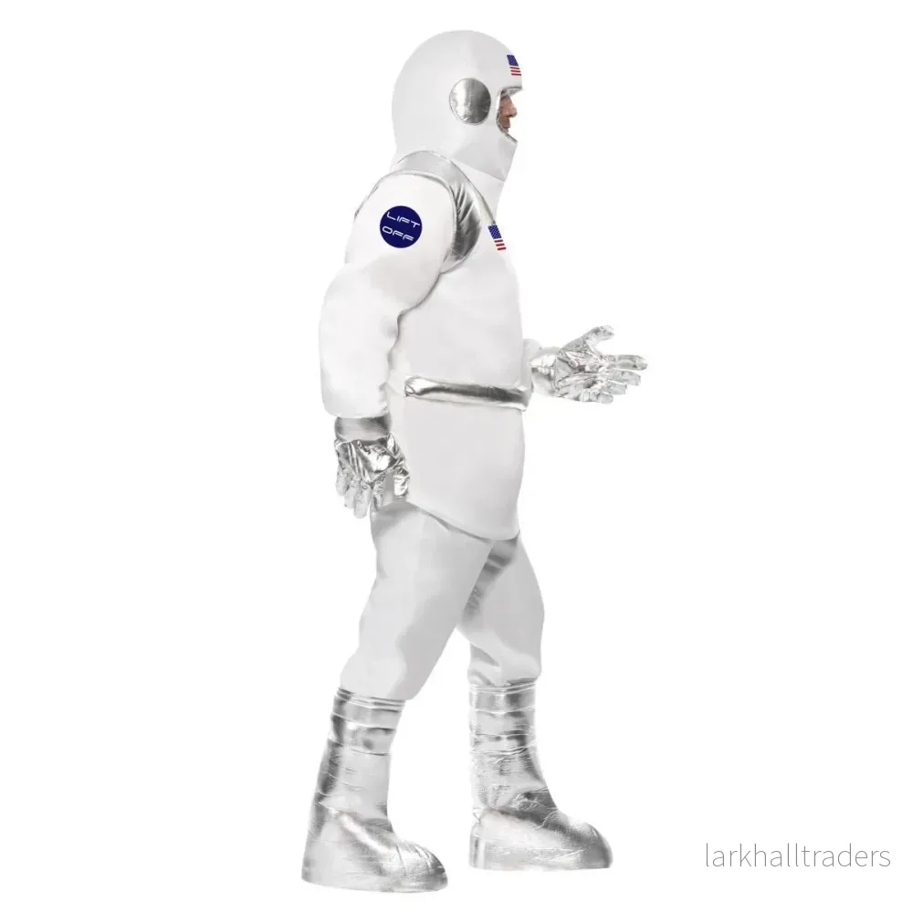 Dräkt, astronaut vit one size - Bild 2