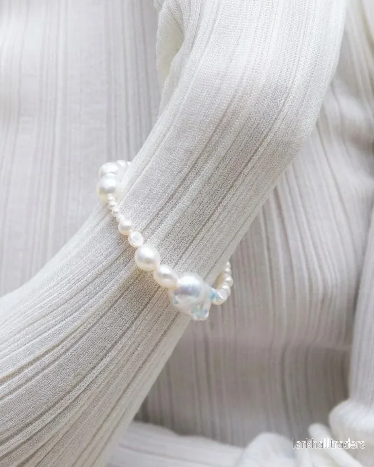 Tide Pearl Armband | Silver - Bild 2