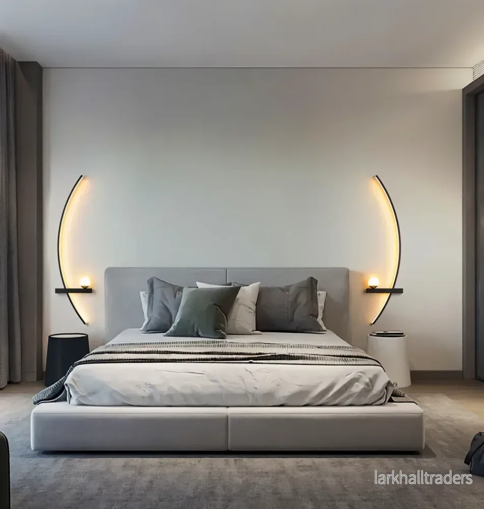 LumoCurve – Böjd Vägglampa i Aluminium med Integrerad LED-belysning - Bild 3