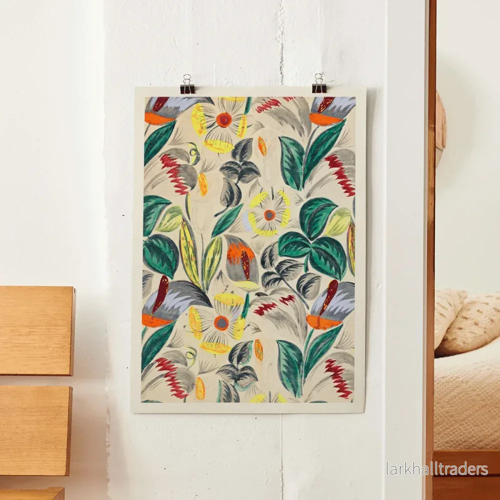 Tropiska blommor II Poster