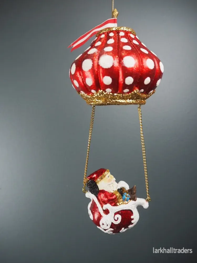 Sta. air balloon red polka