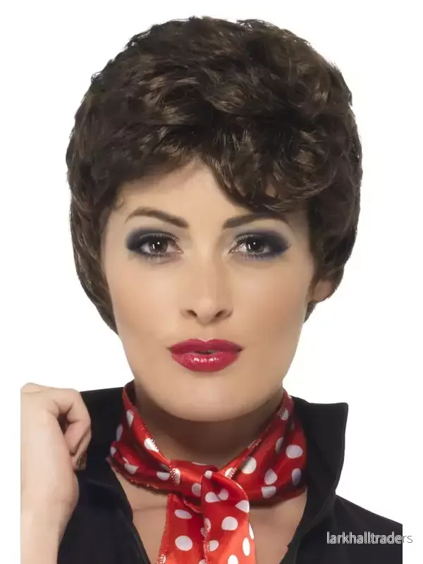 Peruk, 50-tal Grease rizzo brun