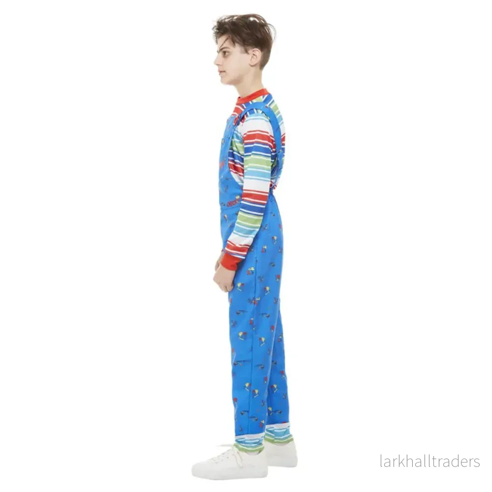 Tonårsdräkt, Chucky blå S - Bild 2