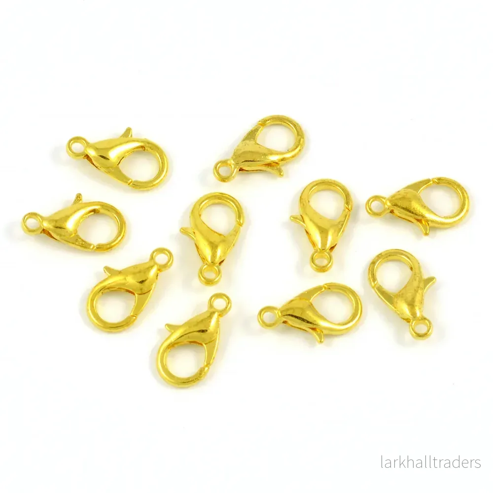 Klolås, guld, 12mm