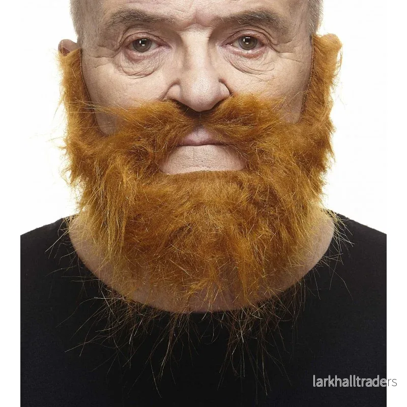 Mustasch med skägg, piomeer röd Mustasch med skägg, piomeer röd