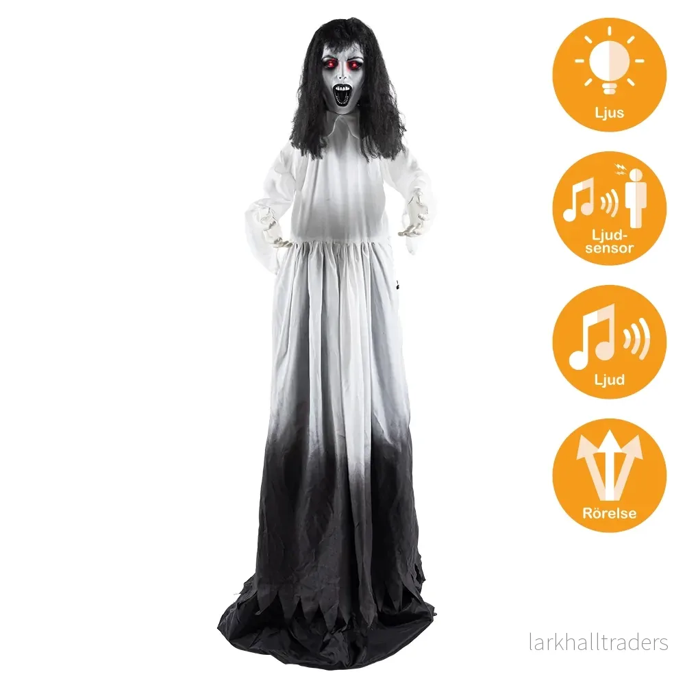 Prop animerad, ghost widow pop-up 185-225 cm Prop animerad, ghost widow pop-up 185-225 cm