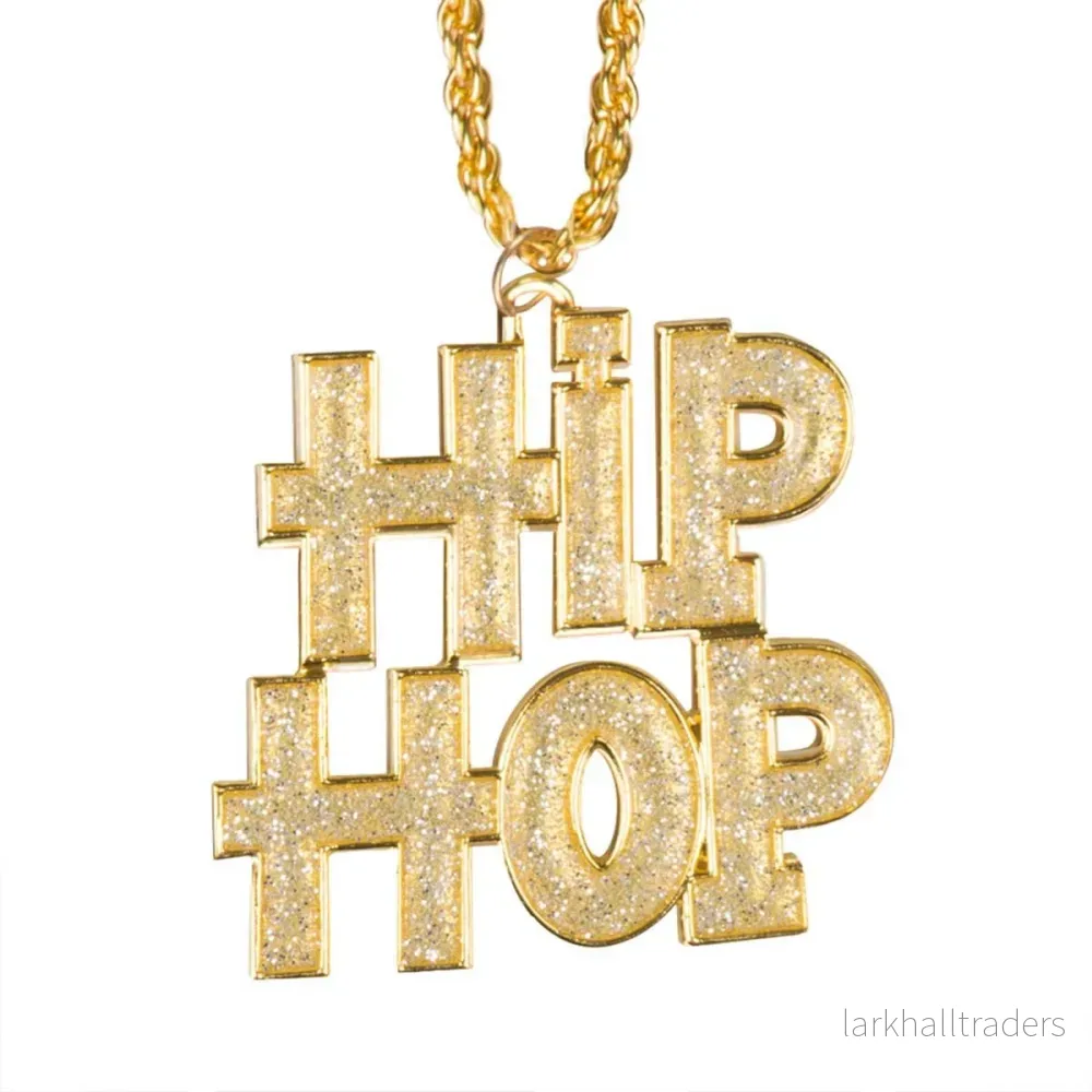 Halsband, hiphop guld Halsband, hiphop guld