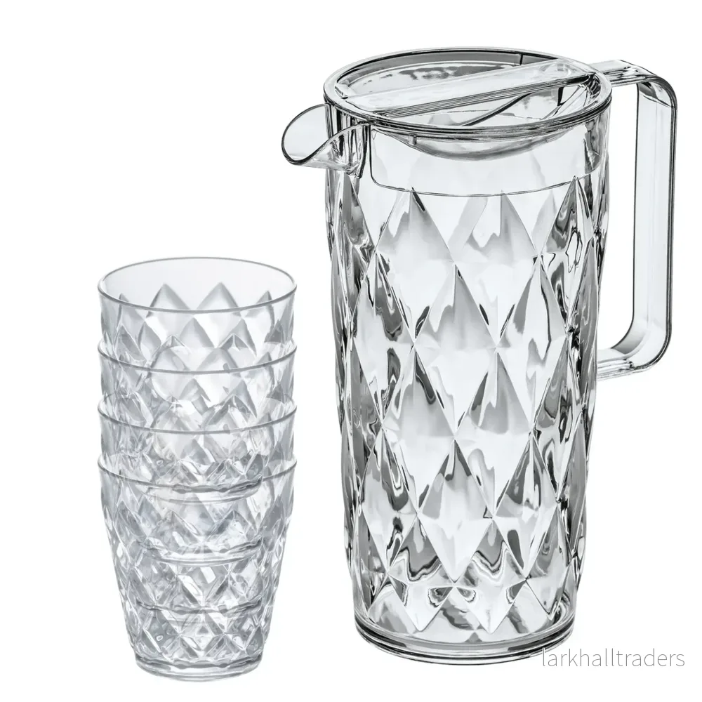 Karaff Crystal set inkl 4 glas crystal clear