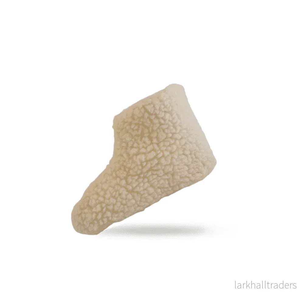 Fluffig Ullstövel (100% ren ull) – Modell Vit - Bild 3