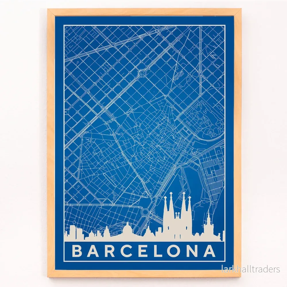 Karta över Barcelona 2 Poster - Bild 3