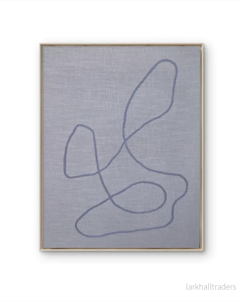 FLOW 2, Handbroderad konstverk