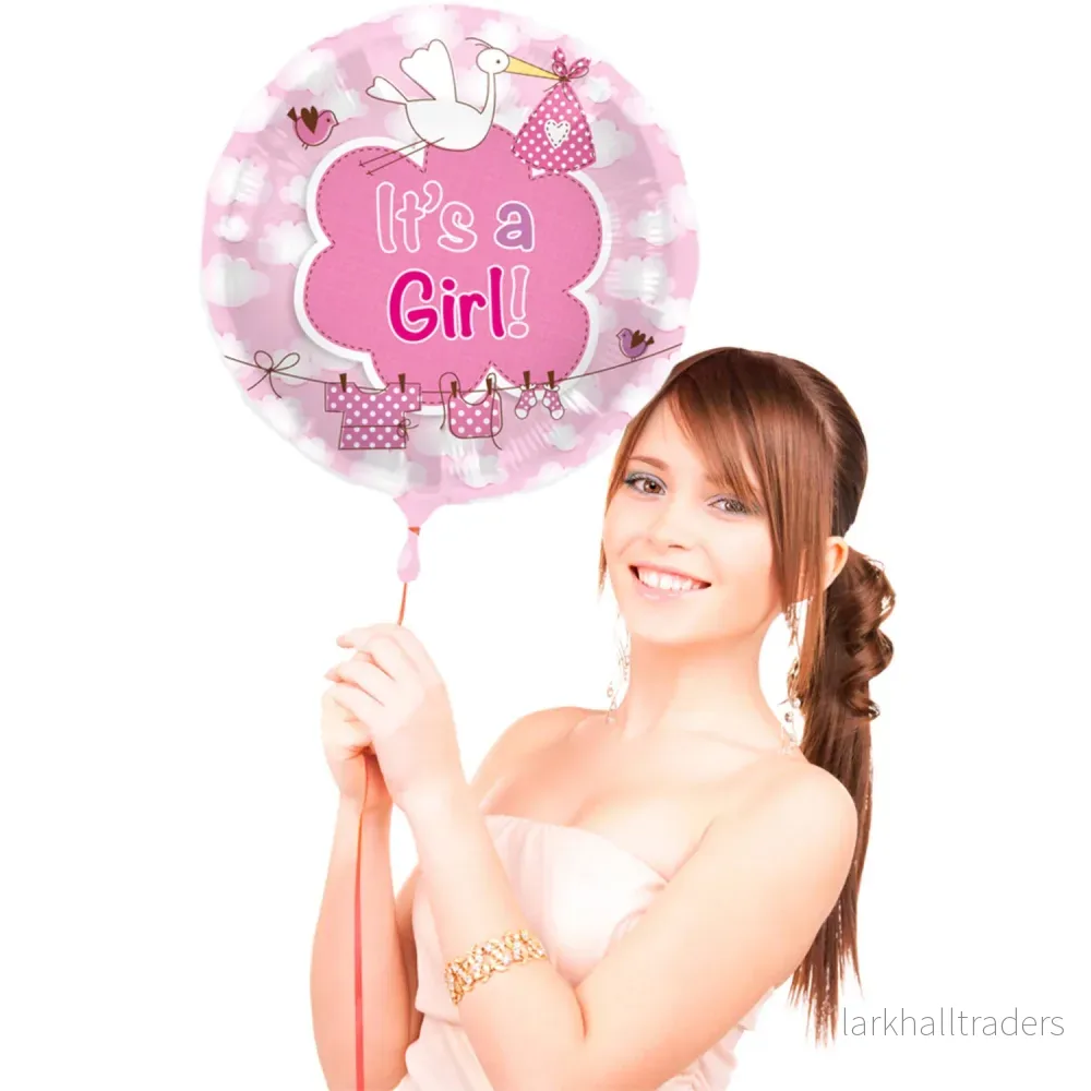 Folieballong, it's a girl 43 cm - Bild 2