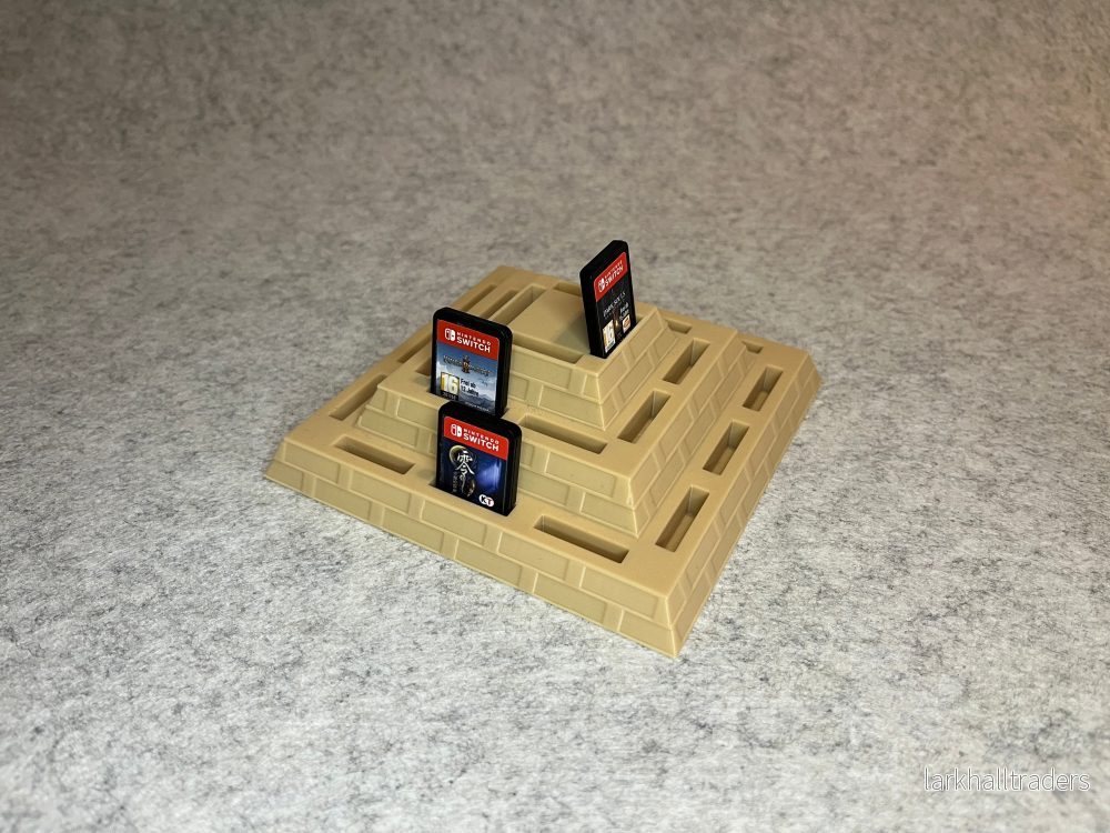 Spelständ Zelda-pyramid för 24 Nintendo Switch-spel