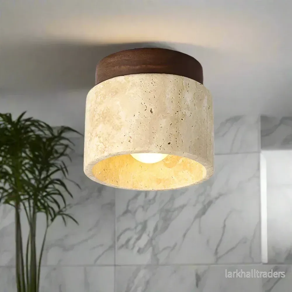 ZenAura – Japansk Taklampa i Krämfärgad Design - Bild 2