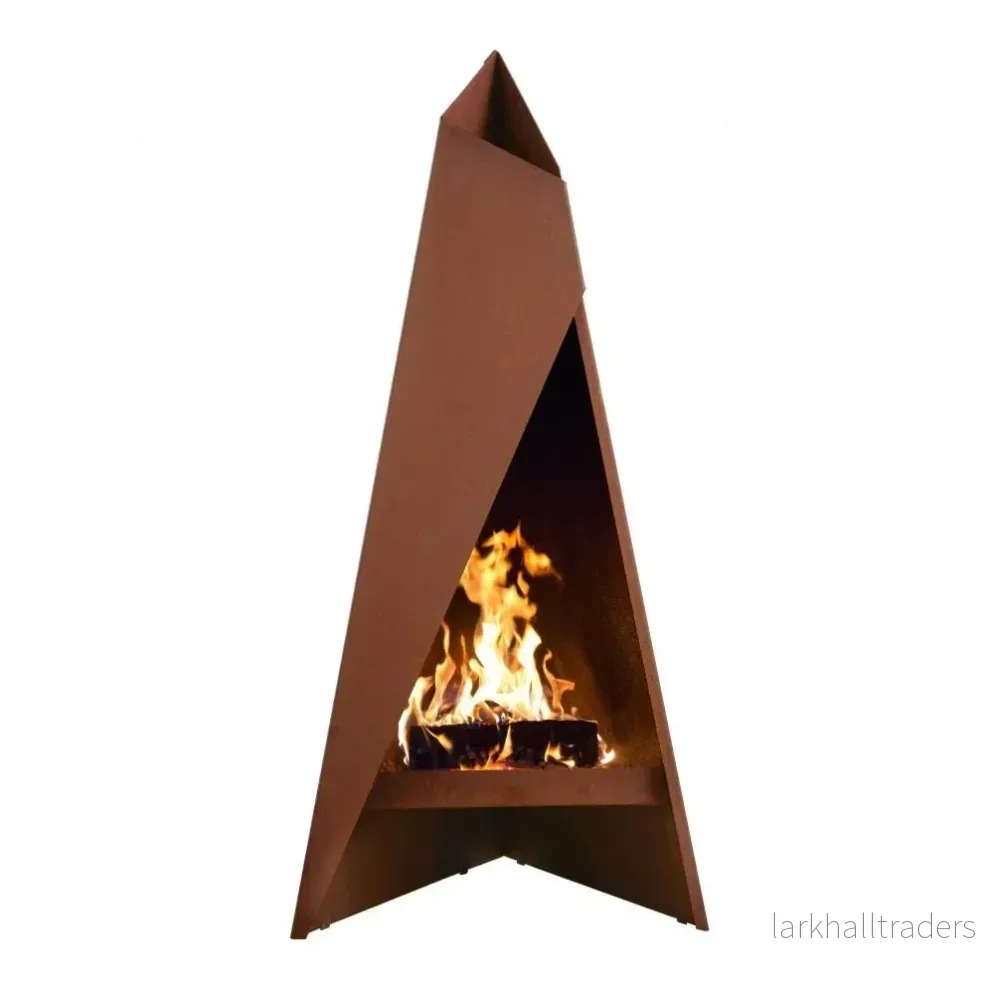 Eldstad Corten - Pyramiden