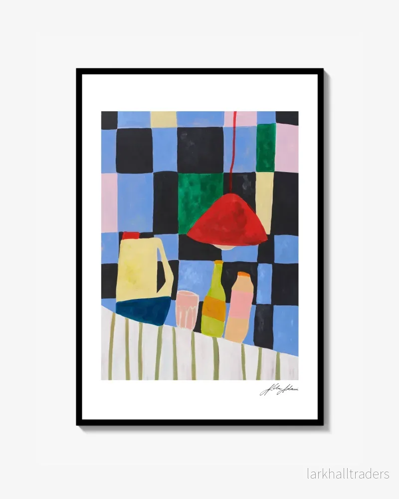Blåa skafferi Print