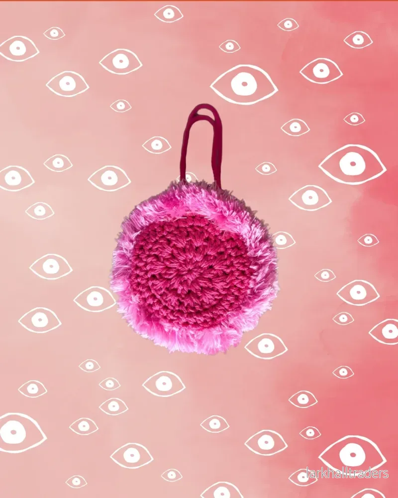 Snusväska, Plysch - Djup Rosa - Bild 3