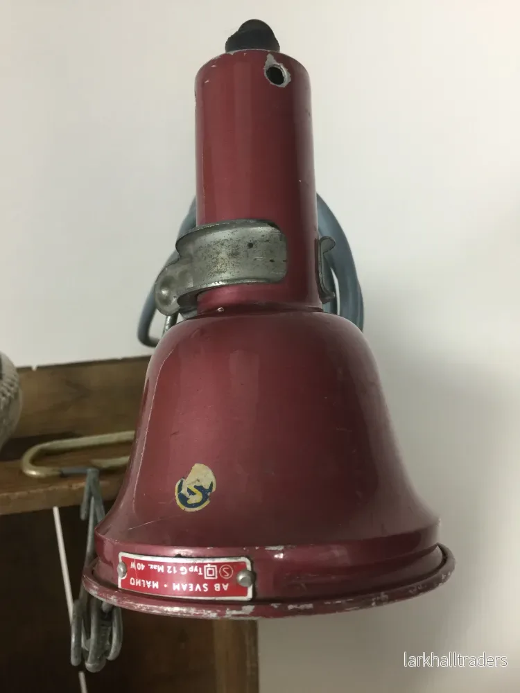 Industriell och rå klämlampa från Sverige - Bild 2