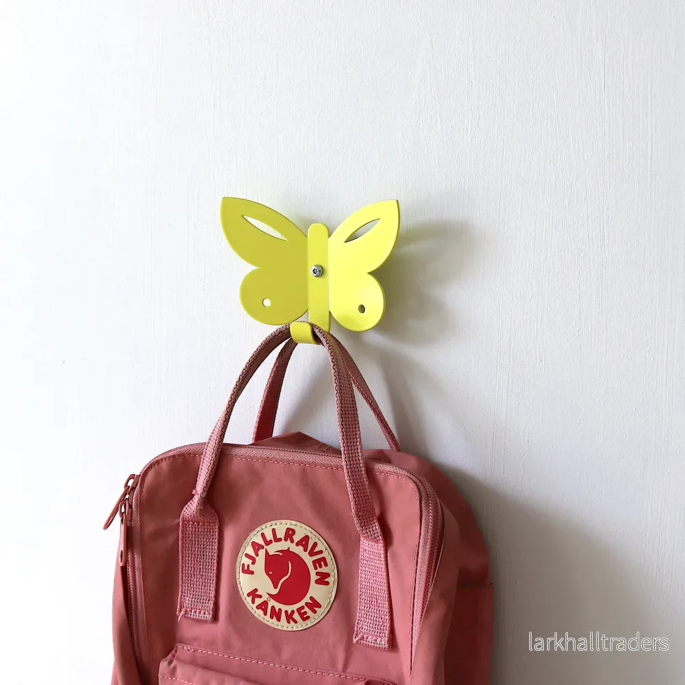 Fjäril Väggkrok - Gul - Bild 2