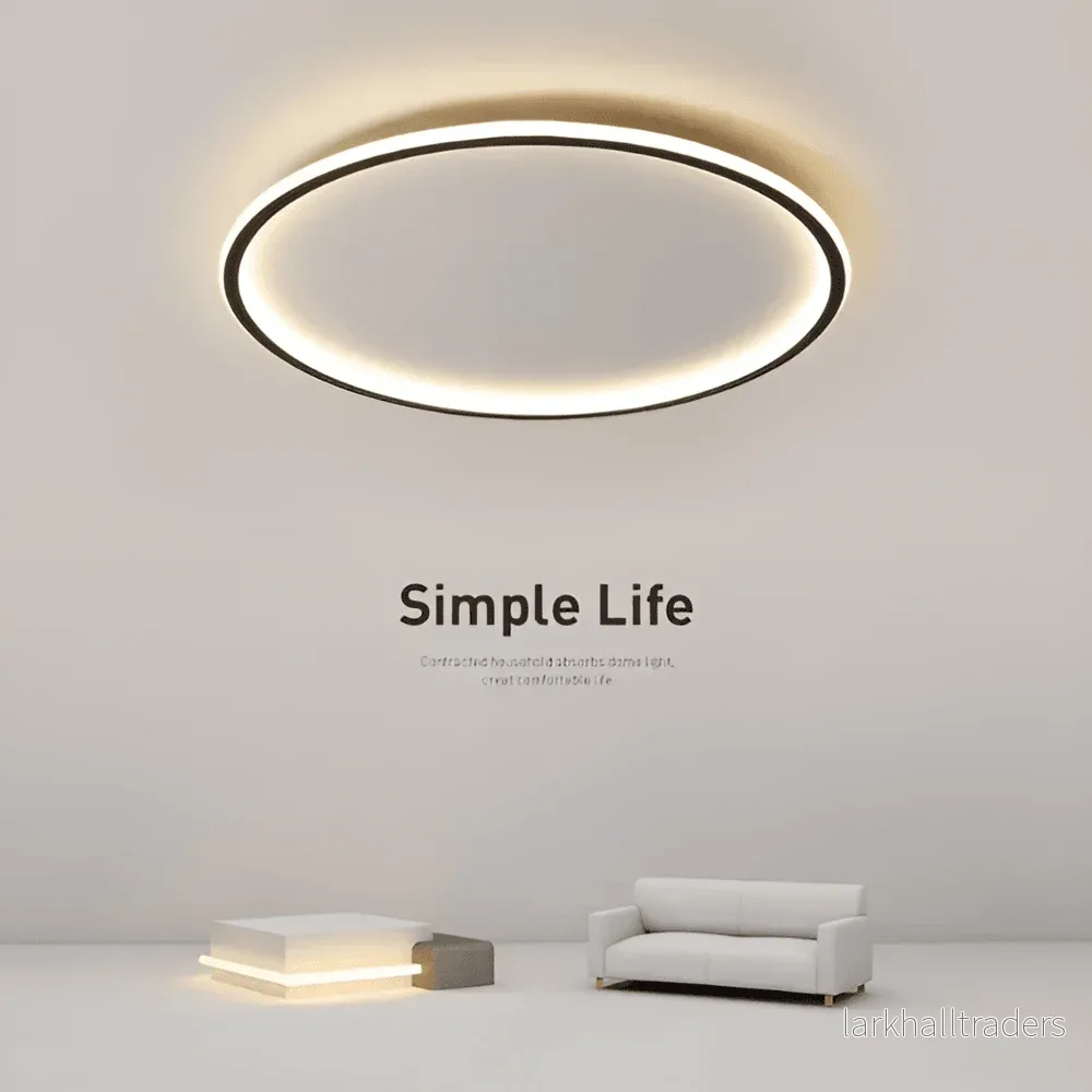 LumoSphere – Dimbar Rund LED-Taklampa i Metall & Glas - Bild 3