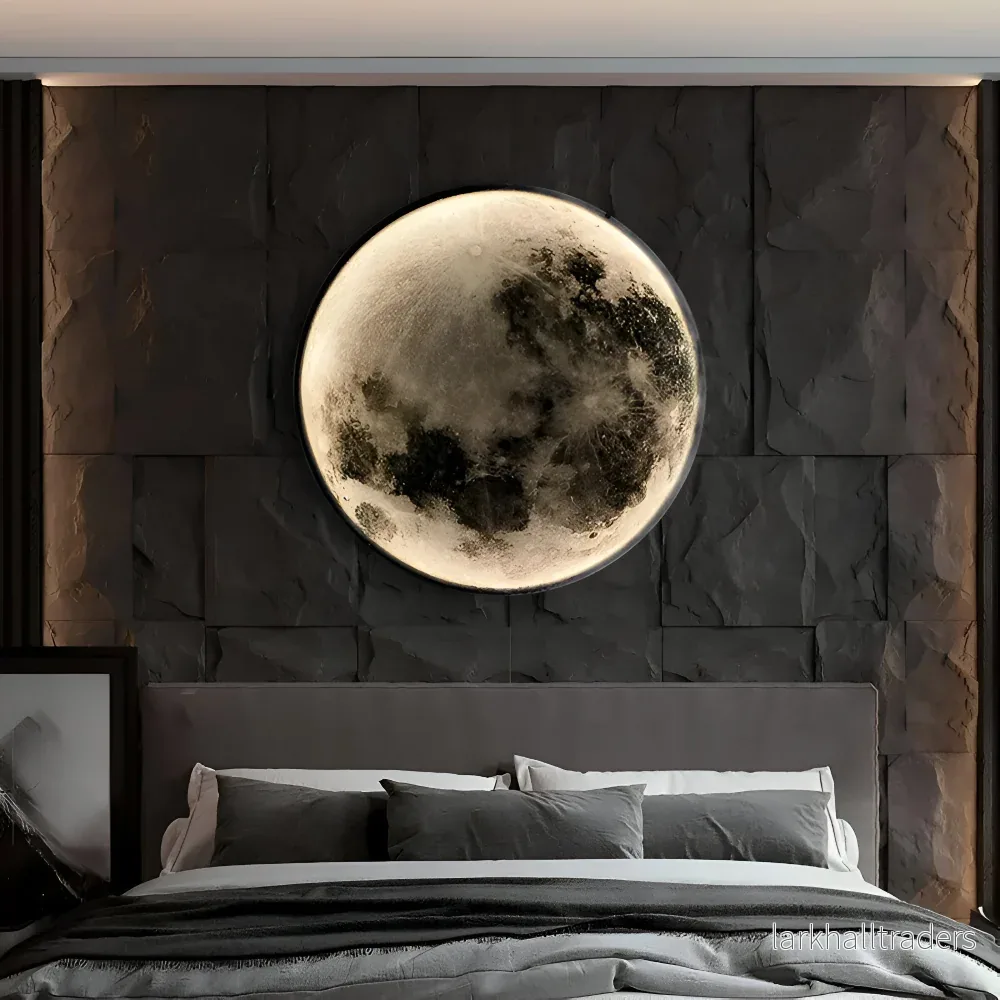 MoonAura – Dimbar 3D-Månevägglampa med Realistisk Ljusdesign MoonAura – Dimbar 3D-Månevägglampa med Realistisk Ljusdesign
