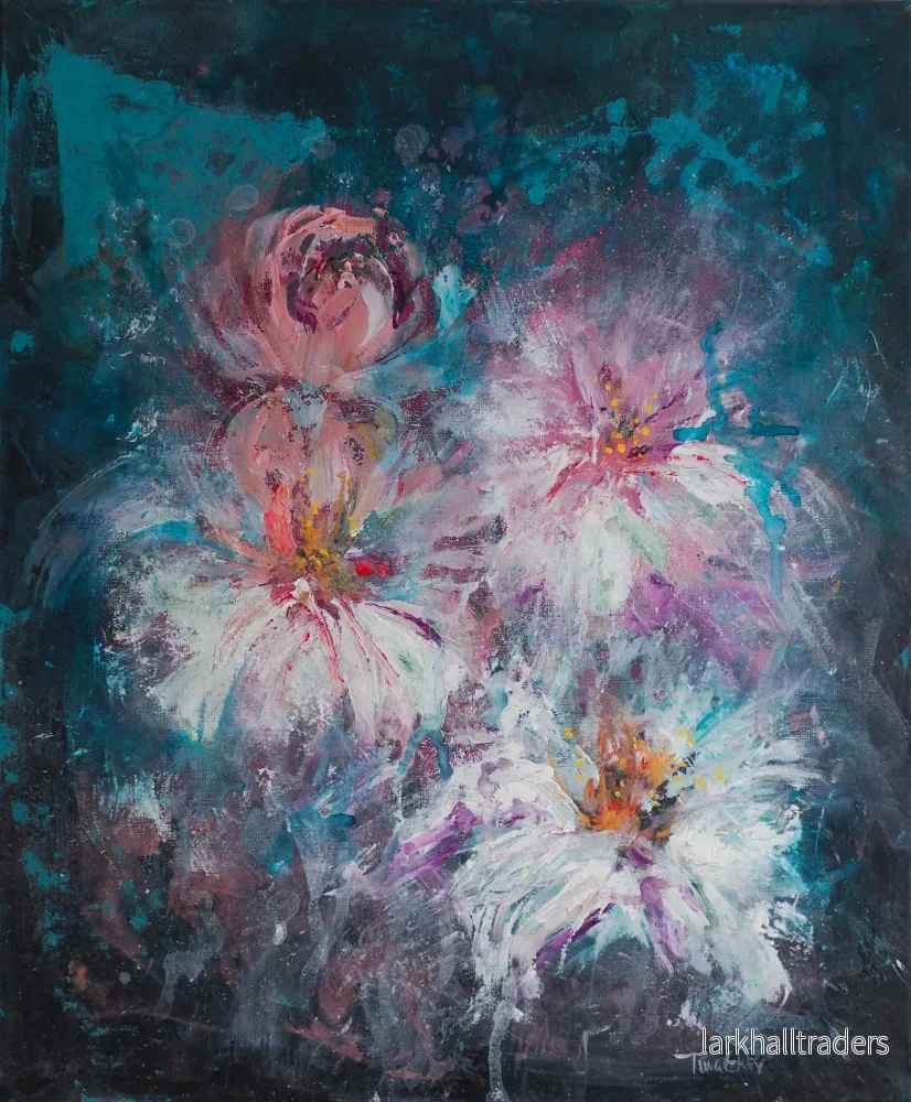 Dancing Peonies - Original konstverk - Bild 2